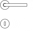 maniglia per porta interna foro Patent