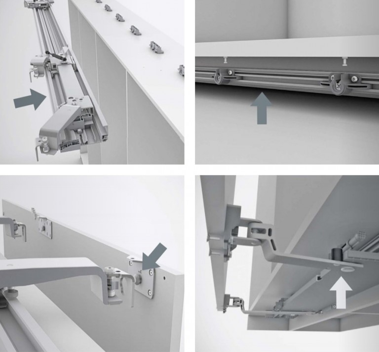 Двойной механизм. Компланарная система Hettich inline XL. Inline XL Hettich. Подъемный механизм Хеттих. Пантограф Hettich.